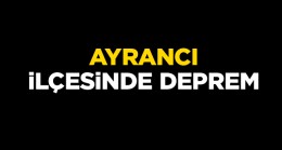 Ayrancı İlçesinde Sabah Saatlerinde Sarsıntı Meydana Geldi