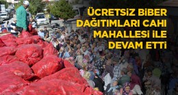 Ereğli Belediyesi Ücretsiz Biber Dağıtımlarını Cahı Mahallesi İle Sürdürdü