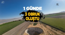 Karapınar İlçesinde Yine Obruk Oluştu