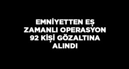 Konya Emniyetinden Eşzamanlı Operasyon. 68 Kişi Tutuklandı