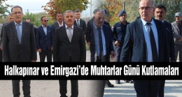 Halkapınar ve Emirgazi İlçelerinde Muhtarlar Günü Kutlama Programları Düzenlendi