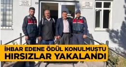 Hırsızlık Şüphelisi Yakalandı. İhbarcıya Vaad Edilen Ödül Teslim Edildi