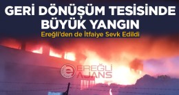 Geri Dönüşüm Fabrikasında Büyük Yangın. Çok Sayıda İtfaiye Sevk Edildi