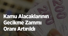 Kamu alacaklarının gecikme zammı oranı artırıldı