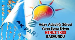 AK Parti’de Aday Adaylığı Başvuru Süresi Yarın Sona Eriyor