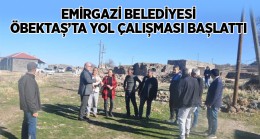 Emirgazi Belediyesi Öbektaş Mahallesinde Kilitli Taş Çalışması Başlattı