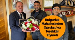 Bulgurluk Mahallesi Muhtarından Teşekkür Ziyareti