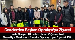 Sosyal Bilimler Lisesi Öğrencilerinden Başkan Oprukçu’ya Ziyaret