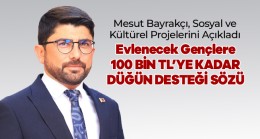 Ekonomik Durumu Zayıf Olan Çiftlere 100 Bin Liraya Kadar Düğün Desteği Sözü Verdi