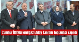 Cumhur İttifakı Emirgazi Aday Tanıtım Toplantısı Gerçekleştirildi