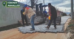 Türkmen Mahallesi’nde Kilitli Parke Yol Çalışması Gerçekleştirildi