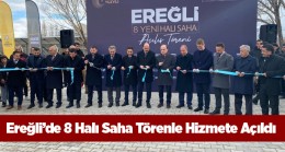 8 Okulda Yapımı Tamamlanan Halı Sahalar Toplu Törenle Hizmete Açıldı