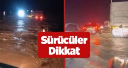 Sürücüler Dikkat! Ereğli’nin Bu Bölgesinde Sel Nedeniyle Ulaşım Güçlükle Sağlanıyor