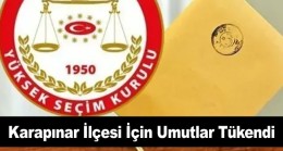 YSK Karapınar İlçesi Seçim Sonuçları İçin Son Noktayı Koydu