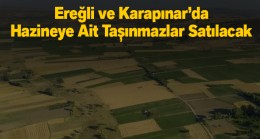 Ereğli ve Karapınar’da Hazineye Ait Taşınmazlar Satılacak