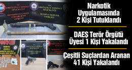 Ereğli’de Polis ve Jandarma’nın Haftalık Asayiş Uygulamaları Paylaşıldı