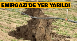 Emirgazi’de Yağışlar Sonrası Toprakta Büyük Bir Yarılma Meydana Geldi