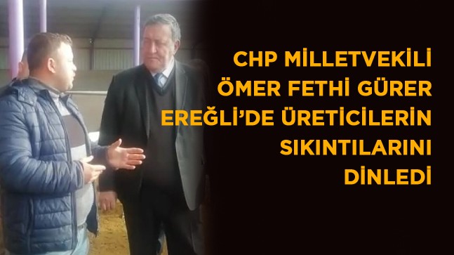 Göndelenli Üreticiler CHP’li Vekile Sorunlarını Anlattılar