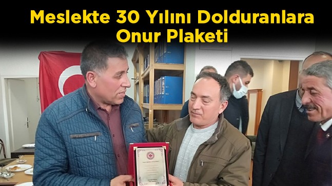 Madeni Eşya ve Sanatkarlar Odasından, Ustalara 30. Yıl Onur Plaketi Takdim Edildi