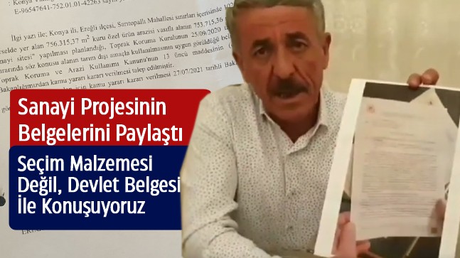 Arif Demirbaş, Sanayi Sitesi Projesinin Belgelerini Paylaştı