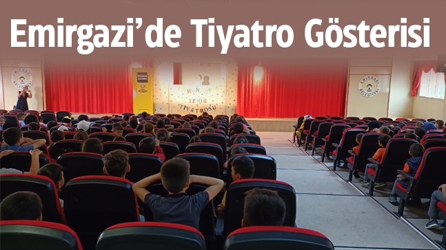 Konya Şehir Tiyatrosu Emirgazi’de Öğrencilerle Buluştu