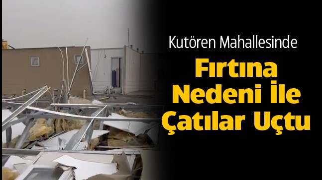 Çiftlikteki Çatılar Uçtu, Duvarlar Hasar Gördü