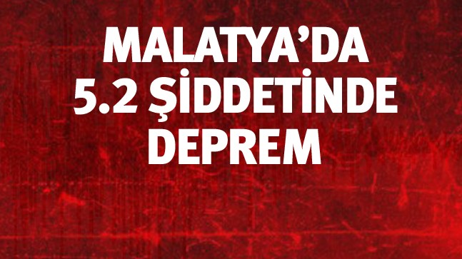 Malatya’nın Pütürge İLçesinde Deprem