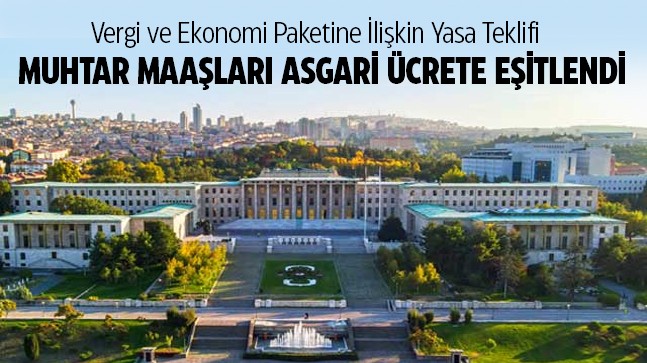 Vergi ve Ekonomi Paketine İlişkin Yasa Teklifi TBMM’de Kabul Edildi