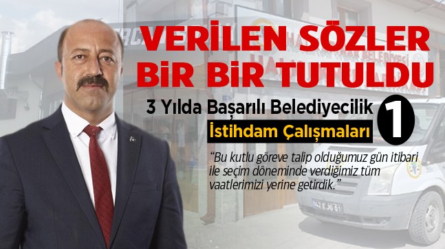 Halkapınar Belediyesinin 3 Yıllık Başarılı Karnesi 1 – İstihdam Yatırımları