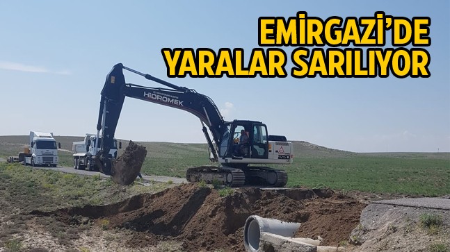 Emirgazi Belediyesi Gereken Çalışmalara Derhal Başladı