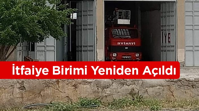 Belkaya Mahallesi İtfaiye Birimine Yeniden Kavuştu