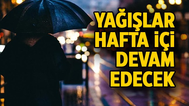 Ereğli Yeni Haftayı Yağışlı Geçirecek. Yağışlar Yer Yer Sağanak Şeklinde Olacak