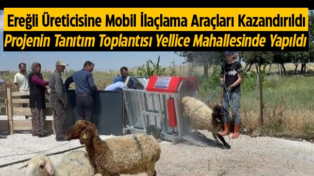 Küçükbaş Hayvanlarda Parazitlere Karşı Mobil Dezenfekte Uygulayan Proje Hayata Geçirildi
