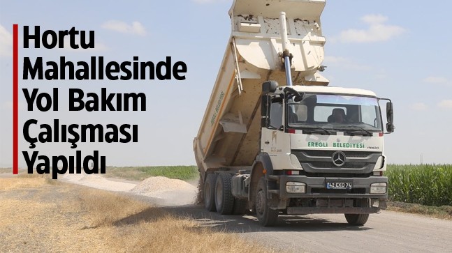 Ereğli Belediyesi Yol Bakım ve Onarım Çalışmalarını Sürdürüyor