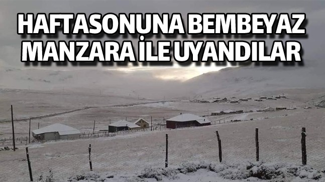 Kış Yüzünü Göstermeye Başladı. Birçok İlde Vatandaşlar Haftasonuna Kar Yağışı İle Uyandılar