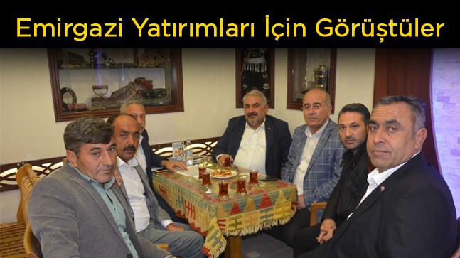 Emirgazi İlçesine Yapılacak Yatırımlar İçin Görüştüler