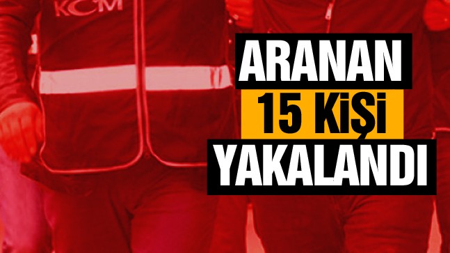 Ereğli’de Çeşitli Suçlardan Aranması Bulunan 15 Kişi Yakalanarak Gözaltına Alındı