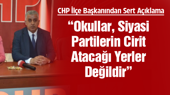 Gönülal’dan AK Parti İlçe Teşkilatı’na Tepki: “Camiler, Okullar, Kışlalar Siyasetten Uzak Tutulmalı”