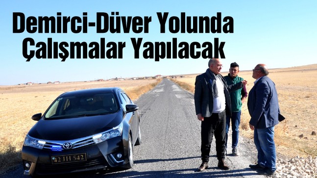 Başkan Koçak, Demirci Mahallesi Yolunda İncelemelerde Bulundu