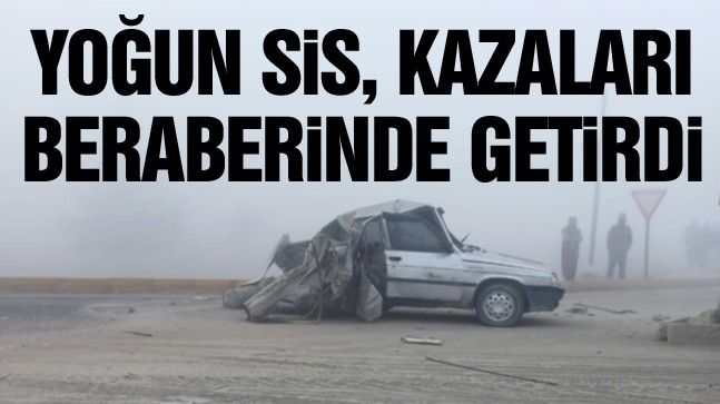 Sis Nedeni İle Görüş Açısı Düşen Ereğli-Konya Yolunda Trafik Kazaları Meydana Geldi