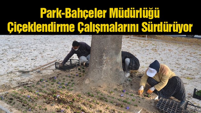 Ereğli Belediyesi Park Bahçeler Müdürlüğü Ekipleri Çalışmalarını Sürdürüyor