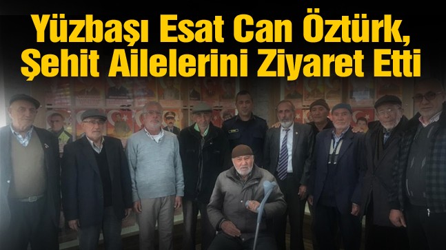 İlçe Jandarma Komutanından Şehit Ailelerine Ziyaret