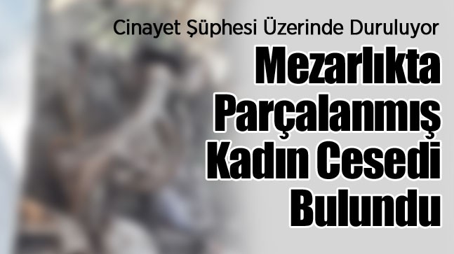 Ereğli’de Bir Mezarlıkta Kadın Cesedi Bulundu