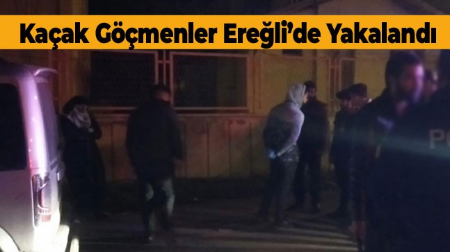 Kaçak Göçmenler, Ereğli Polisinin Uygulamasına Takıldı