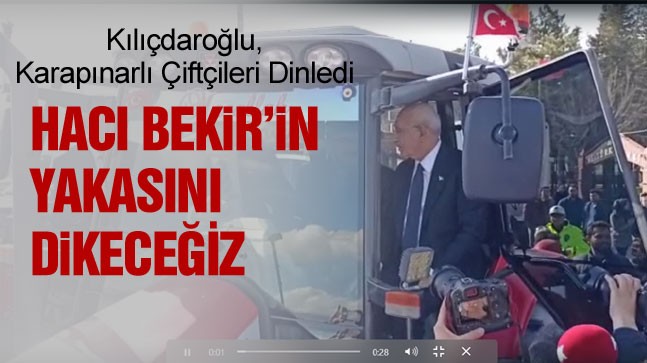 Kılıçdaroğlu Karapınarlı Çiftçilerle Biraraya Geldi