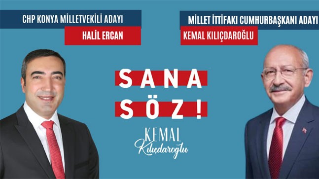 CHP Konya Milletvekili Adayı Halil Ercan’dan İlk Açıklama