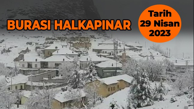 Halkapınar İlçesinde Kar Yağışı Etkili Oldu