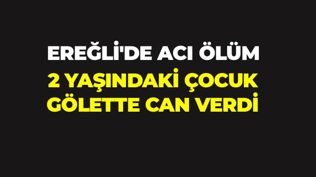 2 Yaşındaki Çocuk Sulama Göletine Düştü