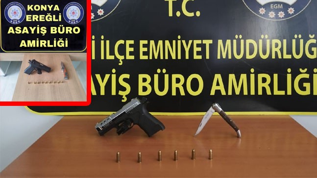 Ereğli Emniyeti Uygulamalarda 10 Adet Ruhsatsız Tabanca Ele Geçirdi