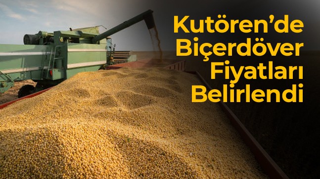 Kutören Mahallesi Biçerdöver Fiyatlarını Belirledi